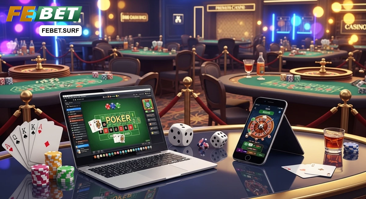 Banner giới thiệu nhà cái FEBET - trải nghiệm giải trí trực tuyến
